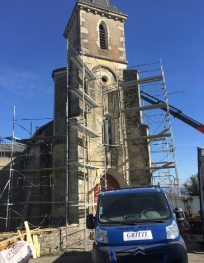 Gritti maçonnerie - Façade Eglise