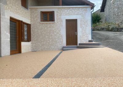 terrasse en granulat