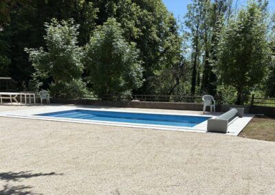 aménagement autour d'une piscine